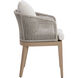 Capri Drift Brown / Palazzo Cream Outdoor Dining Armchair